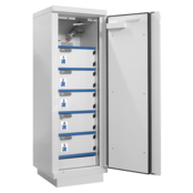 Lithium Battery Safety Cabinet 1 Door, 5 Compartments, Digital Code Lock – Fire Resistance 90 Min, 1950x635x620 mm