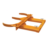 Double Drum Grab for Steel Barrel Clamp Lifter for  Forklift