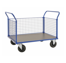 Luggage Cart, Mesh End Panel Platform Truck – 500 kg Capacity