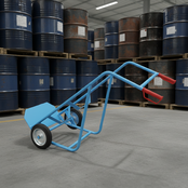 Drum Trolley Truck up To 220 Kg - 2 wheels Ergonomic