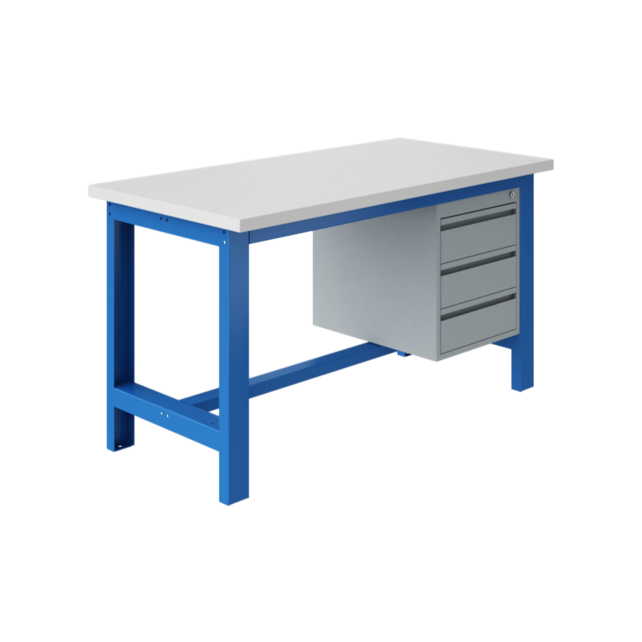SI Heavy-Duty Workbench / Work Table, 1500 kg Capacity – Fixed Height