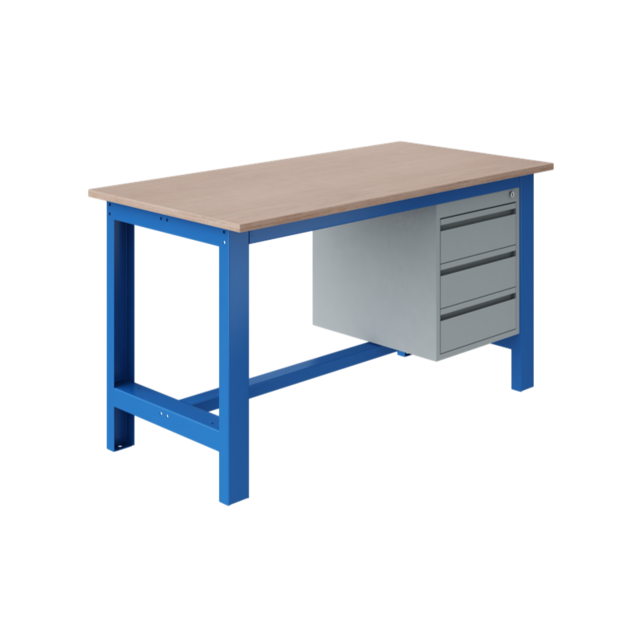 SI Heavy-Duty Workbench / Work Table, 1500 kg Capacity – Fixed Height