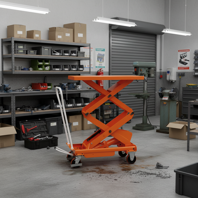 Mobile Lifting Table 1010x520mm, Capacity 500 Kg Max Lifting Height 1575 mm