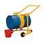 Salesbridges Trolley for Steel Drum 55 Gallons Lift and Turn with Pneumatic Spring,