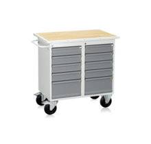 Mobile Workbench HD 200 | 10-Drawer Heavy-Duty Workshop Trolley