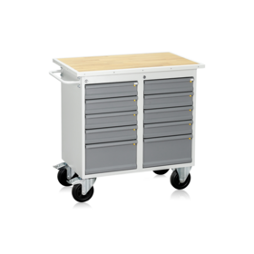 Mobile Workbench HD 200 | 10-Drawer Heavy-Duty Workshop Trolley