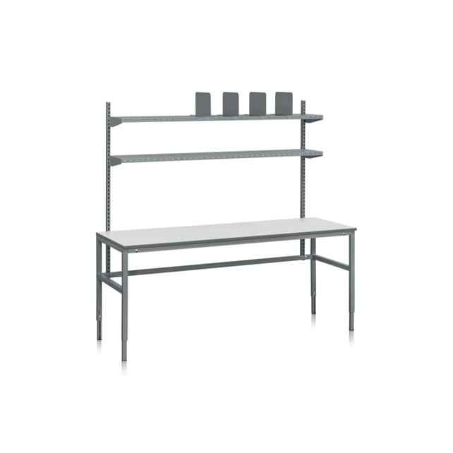 Packing Table S 2000x800mm Laminate | Height Adjustable Industrial Packing Workbench 300kg
