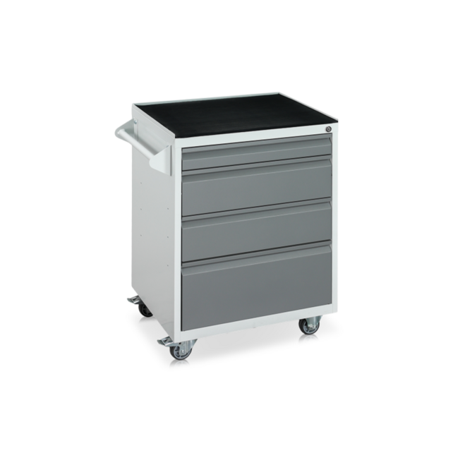 Workshop Trolley with 4 Drawers | Lockable Tool Trolley 200kg Load