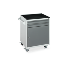 Workshop Trolley with 2 Drawers and Door | Lockable Tool Trolley 200kg