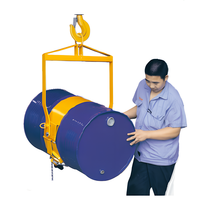 Vertical  210 L Steel Drum Lifter With Manual Rotation.