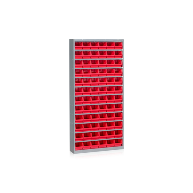 Bin Cabinet with 72 Plastic Bins | 2000mm Industrial Storage Cabinet, 5 Colors
