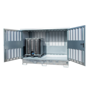 Hazardous Materials Depot GD-E | Galvanized Drum & IBC Storage Cabinet