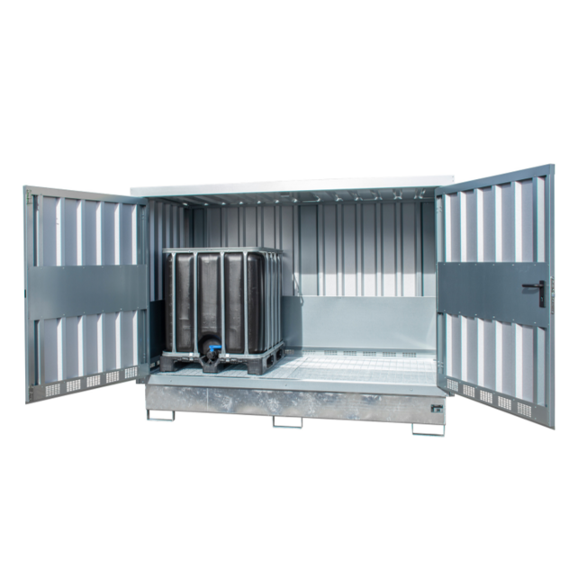 Hazardous Materials Depot GD-E | Galvanized Drum & IBC Storage Cabinet