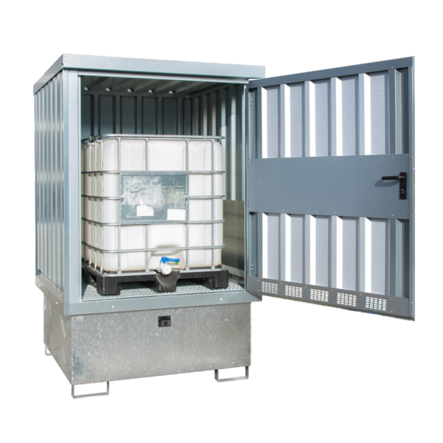 Hazardous Materials Depot GD-E | Galvanized Drum & IBC Storage Cabinet