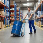 Drum Trolley Truck up To 220 Kg - 2 wheels Ergonomic