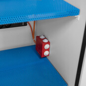 90-Minute Fire-Resistant Lithium-Ion Battery Storage & Charging Cabinet (2 Doors), 2080 × 905 × 903 mm