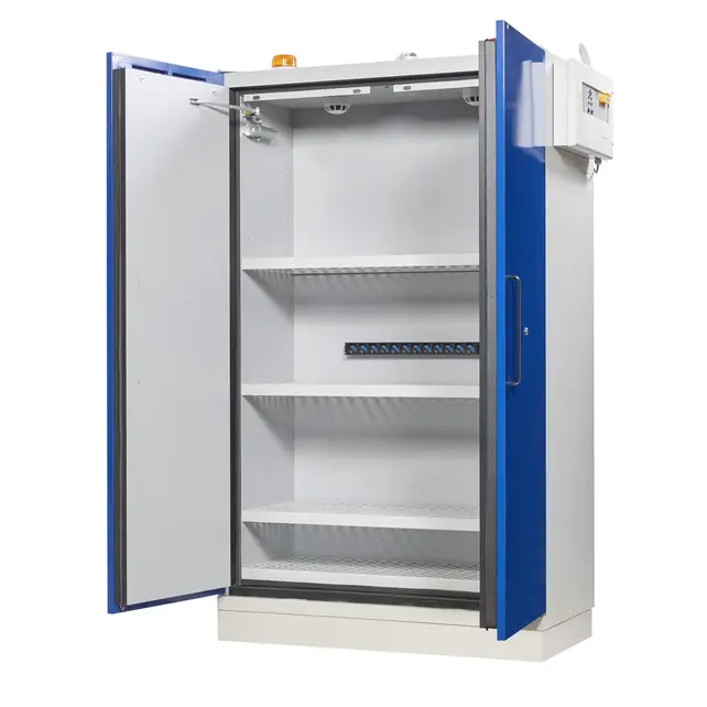 EN Lithium Battery Safety Cabinets 2 Doors 120x60x207cm - 90minutes
