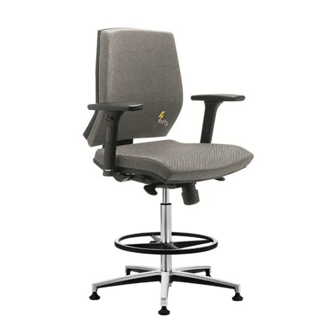Ergonomic ESD -Certified Seating - With Footrest & Armrests
