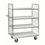 salesbridges Flexible Shelf Trolley for order picking, 4 Shelves 300 kg Capacity