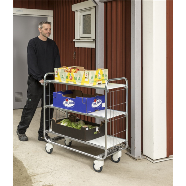 Serie 8000 Industrial 3-Shelf Trolley 250 kg