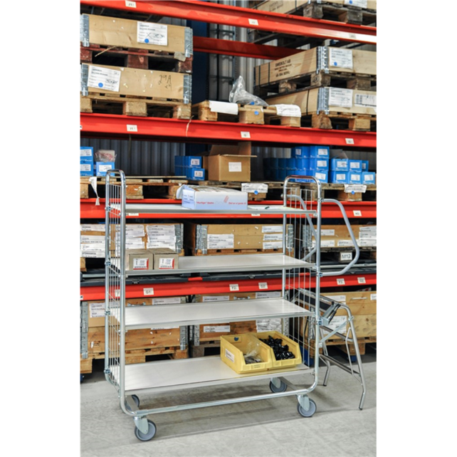 Serie 8000 Industrial 4-Shelf Trolley 250 kg