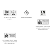 1 Doors Tall Multi-Hazard Safety Cabinet | 90-Minute Fire Rated