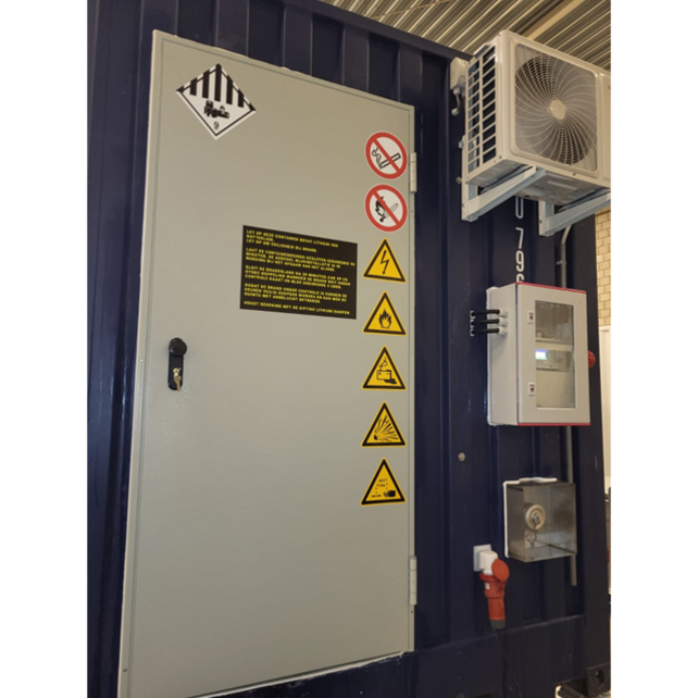 40ft Lithium Safety Container – PGS37-2 & KIWA Certified Battery Storage | Advanced Fire Suppression & IoT Monitoring