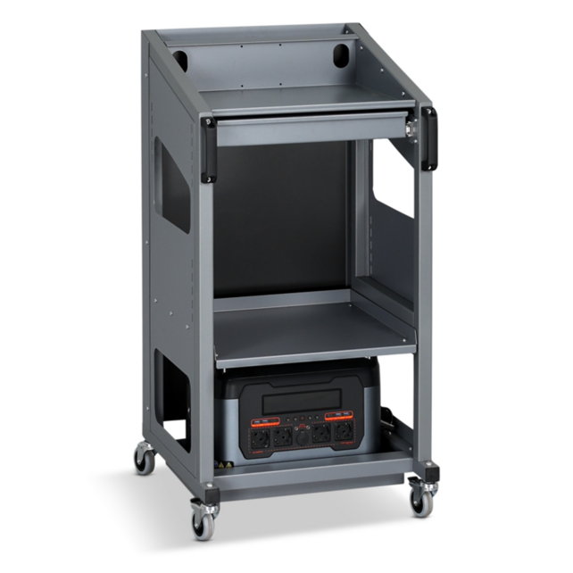 IT Trolley Power Pack Basic – Mobile 230V workstation with 2400Wh LMFP battery (8-hour shift)