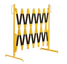 Expanding barrier 4 meters mobile 4000mm yellow/black