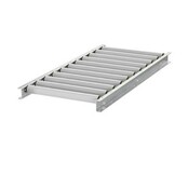 Gravity Box Roller Conveyor Set 1200x500 mm (Plastic Rollers) incl. Adjustable Support Leg 651–959 mm