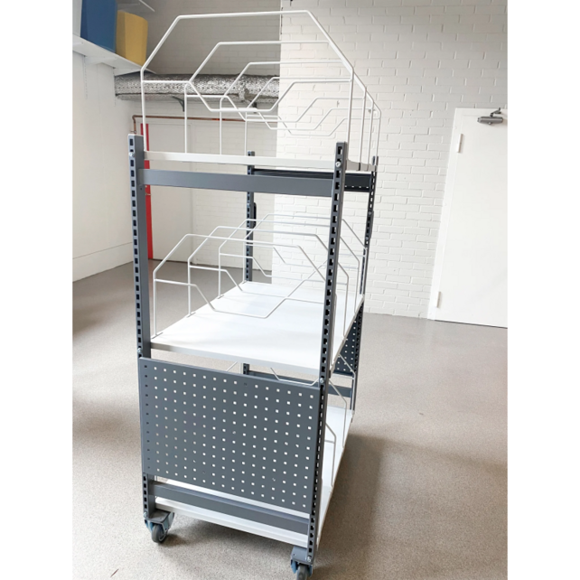 Cardboard Packaging Trolley 1000 – 1100 x 695 x 1595 mm – Load Capacity 200 kg