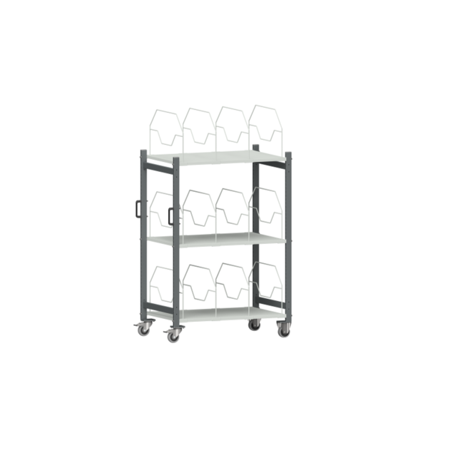 Cardboard Packaging Trolley 1000 – 1100 x 695 x 1595 mm – Load Capacity 200 kg