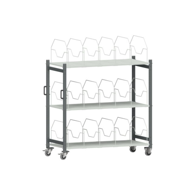 Cardboard Packaging Trolley 1500 – 1600 x 695 x 1595 mm – Load Capacity 200 kg