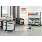 Workshop Trolley SRI Adjustable storage trolley for plastic crates