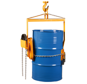 Vertical  210 L Steel Drum Lifter With Chain Loop