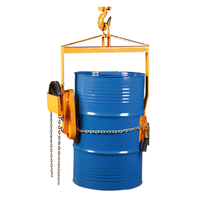 Vertical  210 L Steel Drum Lifter With Chain Loop