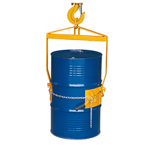 Vertical  210 L Steel Drum Lifter With Manual Rotation.