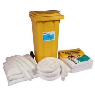 Oil-Only Spill Kit  120L – Premium Mobile Yellow Bin