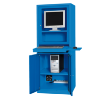 Computer Cabinet AIC500 for Factories and Warehouses - Industrial Blue