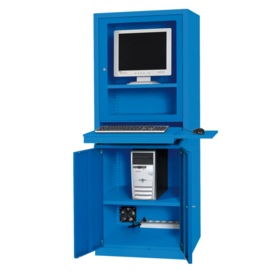 Computer Cabinet AIC500 for Factories and Warehouses - Industrial Blue
