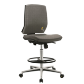 Ergonomic ESD -Certified Seating - With Footrest On Wheels