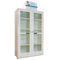 2-Glass-Door Tall Safety Cabinet with Filtration – 2 Compartments