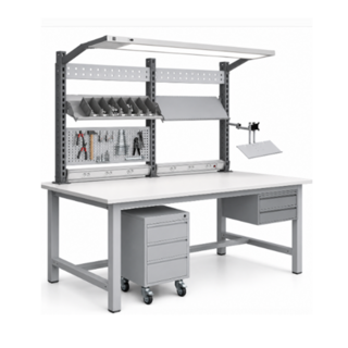 Robust SI Heavy-Duty Workbench 1800 x 750 mm – Fully Equipped Industrial Workstation
