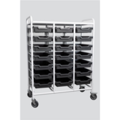 BIN TROLLEY – Tray and Bin Trolley with 21 Shelves - 150 kg Capacity