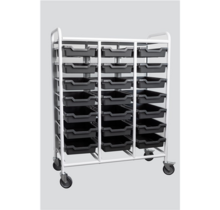 BIN TROLLEY – Tray and Bin Trolley with 21 Shelves - 150 kg Capacity