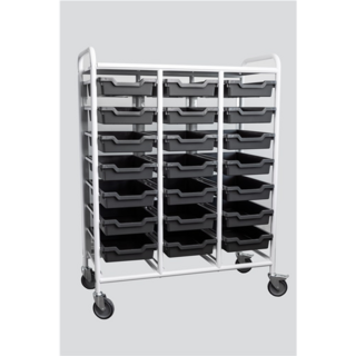 BIN TROLLEY – Tray and Bin Trolley with 21 Shelves - 150 kg Capacity