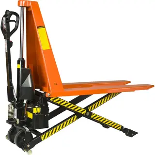 PTH-E Electric High Lift Pallet Truck 800 mm Lift Height, 1.19 m Forks