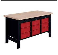 SI Fixed Heavy-Duty Industrial Workbench L1500mm with Suspended Storage – 1500 kg Load capacity