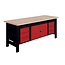 Salesbridges SI Fixed Heavy-Duty Industrial Workbench L 2000mm with Suspended Storage – 1500 kg Load capacity
