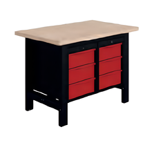 SI Fixed Heavy-Duty Industrial Workbench L1200mm with Suspended Storage – 1500 kg Load capacity